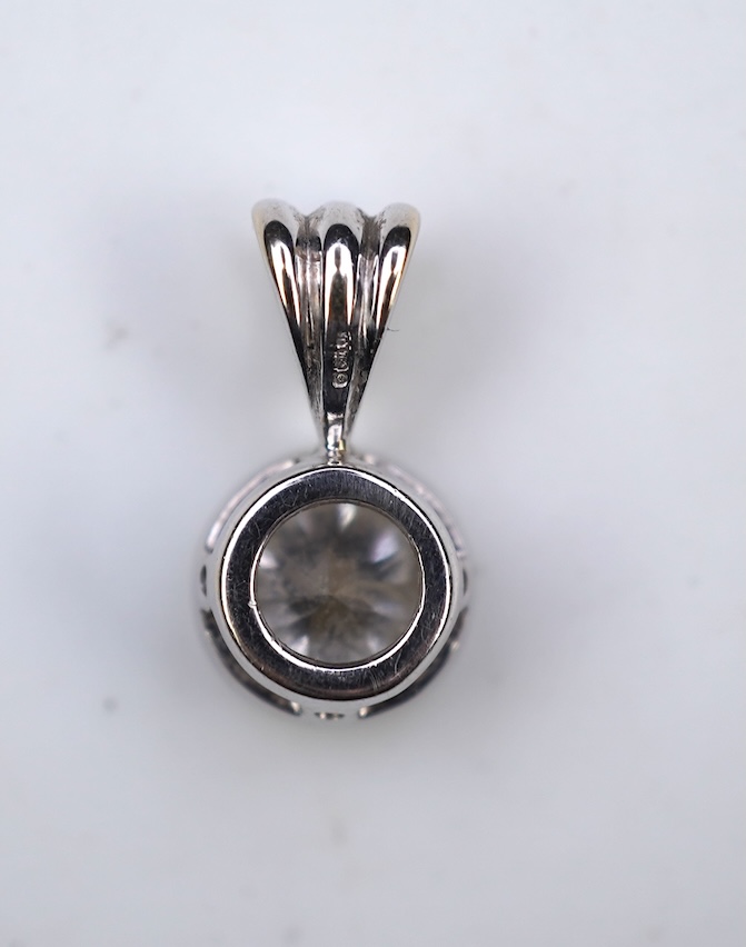 A diamond pendant